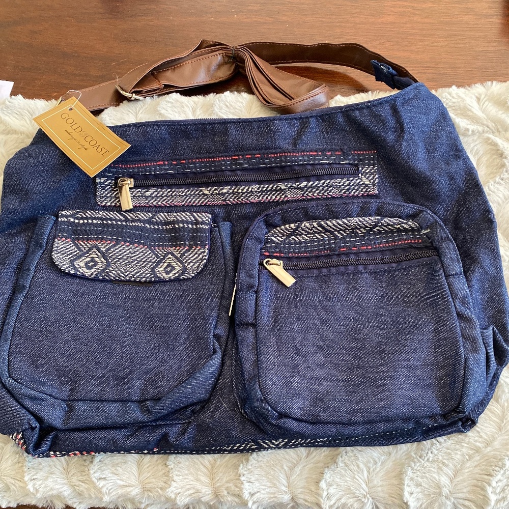 Gold coast denim purse